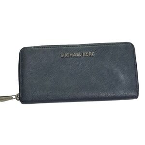 Michael Kors Wallet Black Zip Around Continental‎ Ladies Women